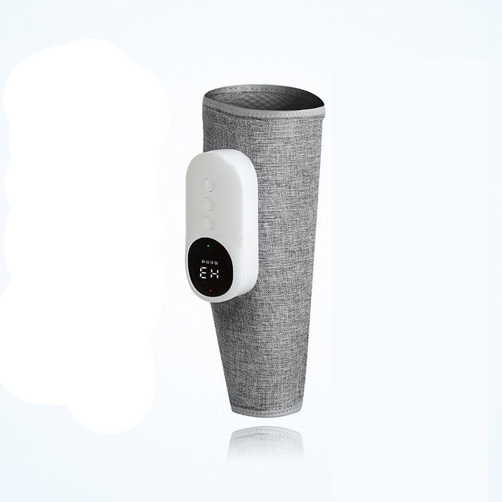 Gray textured cup with a digital display on a white background