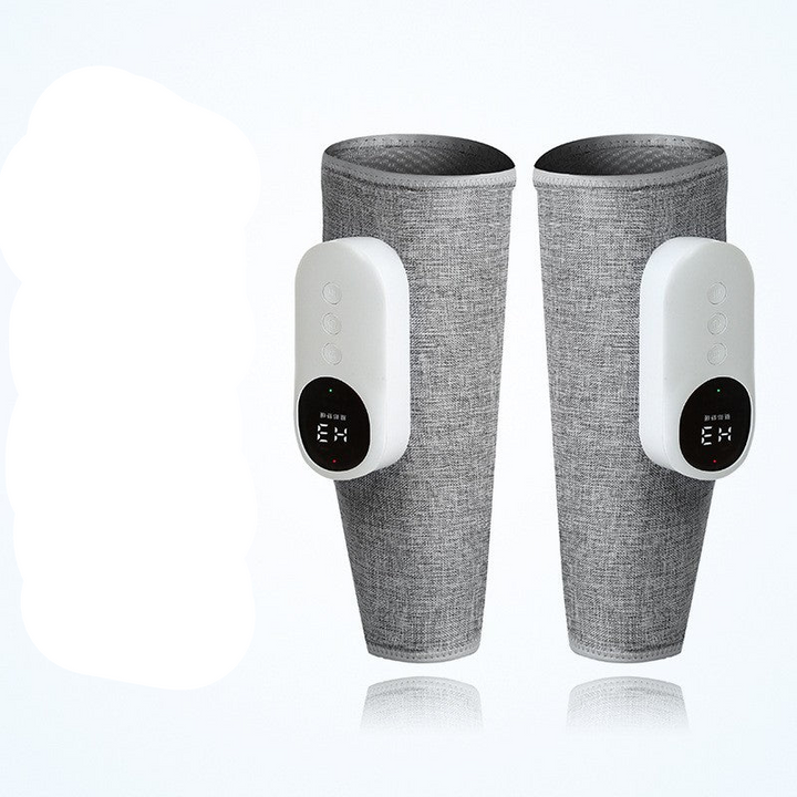 Two gray cups with digital displays on a white background