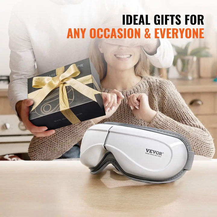 RelaxRiser™ DreamEyes Pro heated eye massager in gift box, perfect wellness gift for any occasion or holiday